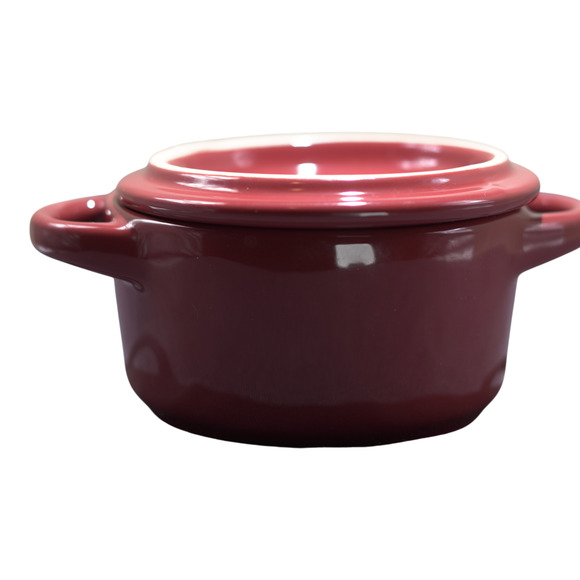 Crofton Mini Ceramic Red & Green Ceramic Dish 2PK Holidaycore Wintercore EUC - Picture 12 of 15